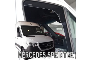ΑΝΕΜΟΘΡΑΥΣΤΕΣ ΓΙΑ MERCEDES SPRINTER W907 2D 2018+ ΖΕΥΓΑΡΙ VAN ΑΠΟ ΕΥΚΑΜΠΤΟ ΦΙΜΕ ΠΛΑΣΤΙΚΟ HEKO - 2 ΤΕΜ.