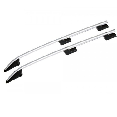 ΠΑΡΑΛΛΗΛΕΣ ΜΠΑΡΕΣ ΟΡΟΦΗΣ ΑΛΟΥΜΙΝΙΟΥ ΣΕ ΑΣΗΜΙ ΧΡΩΜΑ SPORT L2 ΓΙΑ FORD TOURNEO CUSTOM 2013-2023 ΜΕΓΙΣΤΟ ΒΑΡΟΣ ΦΟΡΤΙΟΥ 75KG OMTEC - 2 TEM.