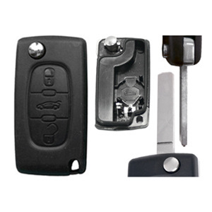 PEUGEOT ΑΝΑΔΙΠΛΟΥΜΕΝΟ ΑΝΤΑΛΛΑΚΤΙΚΟ ΚΛΕΙΔΙ ΜΕ ΚΑΛΥΜΜΑ 3 ΚΟΥΜΠΙΩΝ / ΛΑΜΑ VA2 (ΜΕ ΥΠΟΣΤΗΡΙΞΗ ΜΠΑΤΑΡΙΑΣ) DGA - 1 ΤΕΜ.