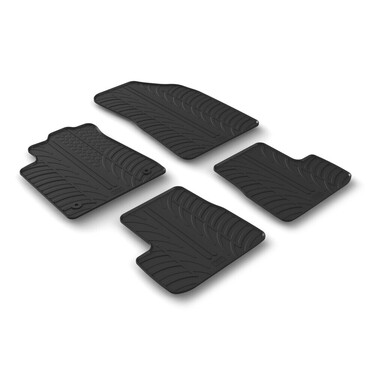 LAMPA - ΠΑΤΑΚΙΑ ΑΥΤΟΚΙΝΗΤΟΥ ΑΠΟ ΛΑΣΤΙΧΟ ΓΙΑ CITROEN C3 5D 04/2024+ ΣΕ ΜΑΥΡΟ ΧΡΩΜΑ ME ΚΟΥΜΠΩΜΑΤΑ - 4 ΤΕΜ.