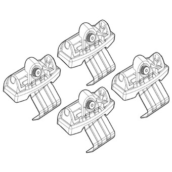 ΑΚΡΑ ΓΙΑ ΜΠΑΡΕΣ NORDRIVE ΓΙΑ LANDROVER DISCOVERY SPORT 5D 02/15+ KIT