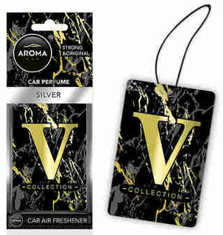 ΑΡΩΜΑΤΙΚΟ (ΚΡΕΜΑΣΤΟ) AROMA V-COLLECTION - SILVER​ ΑΜΙΟ - 1 ΤΕΜ.