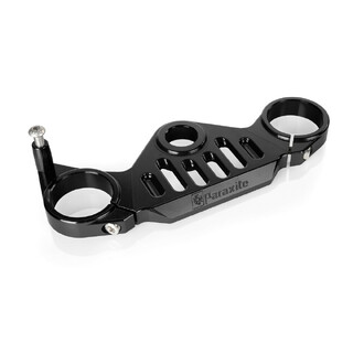 ΤΙΜΟΝΟΠΛΑΚΑ MOTO ΑΛΟΥΜΙΝΙΟΥ 7075 ΣΕ ΜΑΥΡΟ ΧΡΩΜΑ ΓΙΑ KAWASAKI NINJA 600 ZX-6R 2009-2016 PARAXITE - 1 ΤΕΜ.