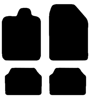 Race Axion Πατάκια Αυτοκινήτου από Ποιοτική Μοκέτα Type K Μαύρο Χρώμα - σετ 4τεμ. (MAT.K7008-RX)