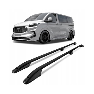 ΠΑΡΑΛΛΗΛΕΣ ΜΠΑΡΕΣ ΟΡΟΦΗΣ ΑΛΟΥΜΙΝΙΟΥ ΣΕ ΜΑΥΡΟ ΧΡΩΜΑ ELEGANCE L1 ΓΙΑ FORD TOURNEO CUSTOM 2023+ ΜΕΓΙΣΤΟ ΒΑΡΟΣ ΦΟΡΤΙΟΥ 75KG OMTEC - 2 TEM.