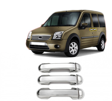 ΧΕΡΟΥΛΙΑ ΠΟΡΤΑΣ ΓΙΑ FORD TRANSIT CONNECT 2002-2014  ΧΡΩΜΙΟ ΜΕΤΑΛΛΙΚΟ 3ΤΕΜ.