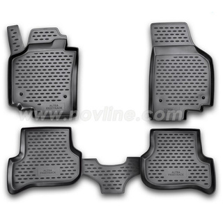ΜΑΡΚΕ ΠΑΤΑΚΙΑ ΣΕ ΣΚΑΦΗ TPE ΛΑΣΤΙΧΟ ΓΙΑ SEAT ALTEA XL 01/2006-2015  ΣΕ ΜΑΥΡΟ ΧΡΩΜΑ NOVLINE - 4 ΤΕΜ.