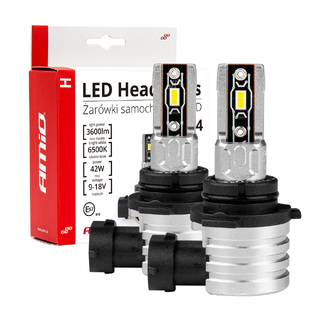 ΛΑΜΠΕΣ LED HΒ4 H-SERIES 9>18V 42W 6500K 3600lm +200% CSP LED  AMiO - 2 TEM. 