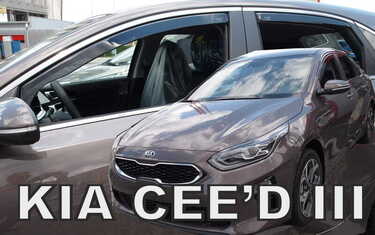 ΑΝΕΜΟΘΡΑΥΣΤΕΣ ΓΙΑ KIA CEED 5D HTB 2017+   ΣΕΤ ΑΥΤΟΚΙΝΗΤΟΥ ΑΠΟ ΕΥΚΑΜΠΤΟ ΦΙΜΕ ΠΛΑΣΤΙΚΟ HEKO - 4 ΤΕΜ.