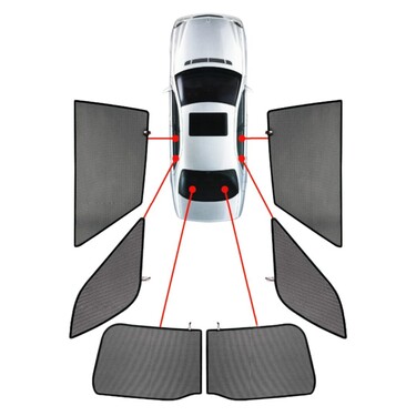 ΚΟΥΡΤΙΝΑΚΙΑ ΜΑΡΚΕ CAR SHADES ΓΙΑ FORD ECOSPORT 5D 2014+ - 6 ΤΕΜ.