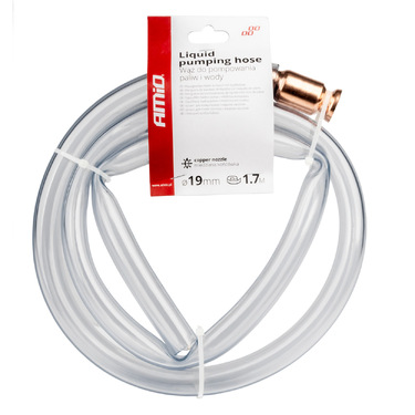 Amio - ΛΑΣΤΙΧΟ ΑΝΑΡΡΟΦΗΣΗΣ ΚΑΥΣΙΜΟΥ & ΥΓΡΩΝ ΑΣΦΑΛΕΙΑΣ (ΚΛΕΦΤΗΣ ΒΕΝΖΙΝΗΣ) ΜΕ ΣΤΟΜΙΟ ΧΑΛΚΟΥ 1,7m Φ19mm - 1 Τεμ. (04280/AM)