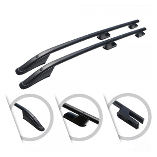 ΠΑΡΑΛΛΗΛΕΣ ΜΠΑΡΕΣ ΟΡΟΦΗΣ ΑΛΟΥΜΙΝΙΟΥ ΣΕ ΜΑΥΡΟ ΧΡΩΜΑ SPORT L1 ΓΙΑ FORD TOURNEO CUSTOM 2013-2023 ΜΕΓΙΣΤΟ ΒΑΡΟΣ ΦΟΡΤΙΟΥ 75KG OMTEC - 2 TEM.