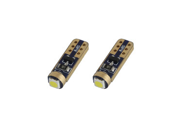 T5 ΛΑΜΠΑΚΙ STANDARD LED 12V - 0,5W - 5600K - 1 LED (ΛΕΥΚΟ/ΨΥΧΡΟ) AMiO - 2 ΤΕΜ.