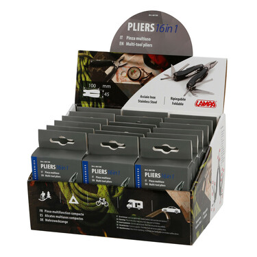 ΕΛΒΕΤΙΚΟΣ ΣΟΥΓΙΑΣ/ΠΟΛΥΕΡΓΑΛΕΙΟ ΜΕ ΠΕΝΣΑ PLIERS 16in1 INOX 18x15x23cm ΣΕ ΣΤΑΝΤ LAMPA - 18 ΤΕΜ.