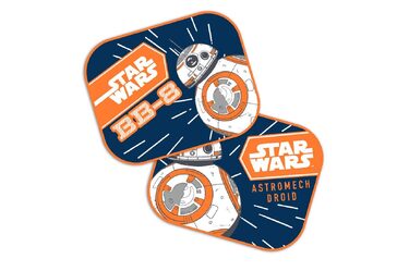 ΗΛΙΟΠΡΟΣΤΑΣΙΕΣ ΠΛΑΙΝΕΣ STAR WARS BB8 ΜΕ ΒΕΝΤΟΥΖΑ 44x35cm AMIO - 2 Τεμ.
