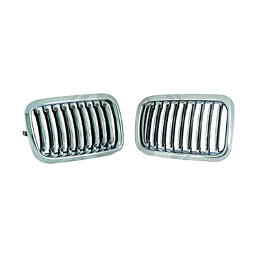 BMW ΣΕΙΡΑ 3 E36 90-09.96 COUPE/CABRIO/COMPACT ΜΑΣΚΑΚΙΑ ΕΜΠΡΟΣ SPORT-LOOK ΧΡΩΜΙΟ (ΚΑΡΔΙΕΣ)