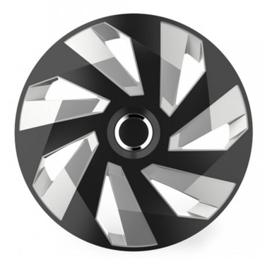 ΤΑΣΙ 15" HUBCAP VECTOR RC SILVER BLACK AMIO- ΣΕΤ 4 ΤΕΜ. ΣΕ ΚΟΥΤΙ
