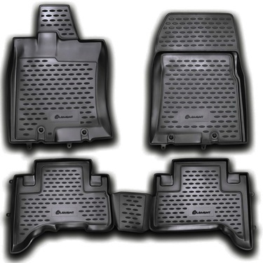 ΜΑΡΚΕ ΠΑΤΑΚΙΑ ΣΕ ΣΚΑΦΗ TPE ΛΑΣΤΙΧΟ ΓΙΑ TOYOTA FJ-CRUISER 2006+  ΣΕ ΑΝΘΡΑΚΙ ΣΚΟΥΡΟ ΓΚΡΙ ΧΡΩΜΑ NOVLINE - 4 ΤΕΜ.
