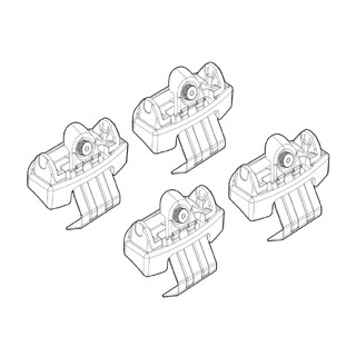 ΠΟΔΙΑ ΓΙΑ ΜΠΑΡΕΣ NORDRIVE ΓΙΑ CITROEN C3 04/2024+ / C3 AIRCROSS 08/2024+ / OPEL FRONTERA 09/24+  - 4 τεμ