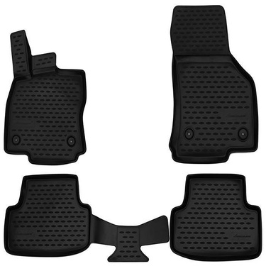 ΜΑΡΚΕ ΠΑΤΑΚΙΑ ΣΕ ΣΚΑΦΗ TPE ΛΑΣΤΙΧΟ ΓΙΑ AUDI A3 8V HTB 2012-2016 / 2016-2020  ΣΕ ΜΑΥΡΟ ΧΡΩΜΑ NOVLINE - 4 ΤΕΜ.