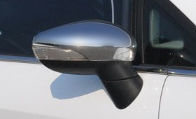 ΚΑΠΑΚΙΑ ΚΑΘΡΕΠΤΩΝ ΓΙΑ FORD FIESTA 5D 2009+ FORD B-MAX MPV 2012+ ΧΡΩΜΙΟΥ ΣΑΤΙΝΕ 2 ΤΕΜ. ΠΛΑΣΤΙΚΑ