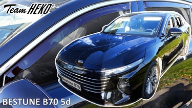 Heko - Ανεμοθραύστες για Bestune B70 5 Doors 2020+ Σετ Αυτοκινήτου Απο Εύκαμπτο Φιμέ Πλαστικό - 4 τεμ. (ΑΝΕΜ.SET29138)