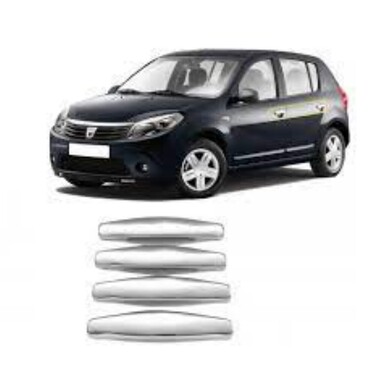 ΧΕΡΟΥΛΙΑ ΠΟΡΤΑΣ ΓΙΑ DACIA SANDERO 1 5D 2007-2013  ΧΡΩΜΙΟ ΜΕΤΑΛΛΙΚΑ 4ΤΕΜ.