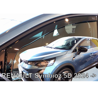 ΑΝΕΜΟΘΡΑΥΣΤΕΣ ΓΙΑ RENAULT SYMBIOZ 5D 2024+ ΖΕΥΓΑΡΙ ΑΠΟ ΕΥΚΑΜΠΤΟ ΦΙΜΕ ΠΛΑΣΤΙΚΟ HEKO - 2 ΤΕΜ.