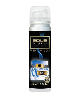 ΑΡΩΜΑΤΙΚΟ ΑΥΤΟΚΙΝΗΤΟΥ ΣΕ ΣΠΡΕΙ (SPRAY)  ΜΕ ΑΡΩΜΑ D.CABANA PREMIUM GOLD  SERIES 75ml AQUA - 1 TEM.