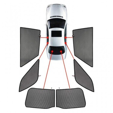 ΚΟΥΡΤΙΝΑΚΙΑ ΜΑΡΚΕ CAR SHADES ΓΙΑ SKODA YETI 5D 2009+ - 6 ΤΕΜ.