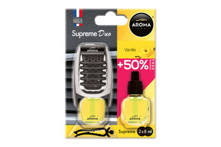 ΑΡΩΜΑΤΙΚΟ ΑΕΡΑΓΩΓΟΥ AROMA SUPREME DUO +50% ΒΑΝΙΛΙΑ AMIO - 1 ΤΕΜ.