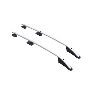 ΠΑΡΑΛΛΗΛΕΣ ΜΠΑΡΕΣ ΟΡΟΦΗΣ ΑΛΟΥΜΙΝΙΟΥ ΑΣΗΜΙ SPORT ΓΙΑ DACIA DOKKER 2012-2021 ΜΕΓΙΣΤΟ ΒΑΡΟΣ ΦΟΡΤΙΟΥ 75KG OMTEC - 2 TEM.