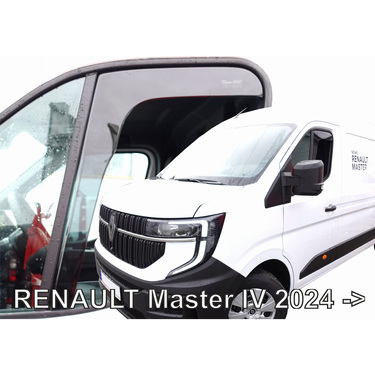 ΑΝΕΜΟΘΡΑΥΣΤΕΣ ΓΙΑ RENAULT MASTER IV 5D 2024+ ΖΕΥΓΑΡΙ ΑΠΟ ΕΥΚΑΜΠΤΟ ΦΙΜΕ ΠΛΑΣΤΙΚΟ HEKO - 2 ΤΕΜ.