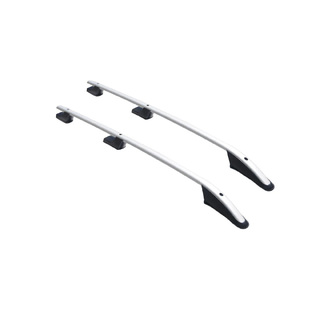 ΠΑΡΑΛΛΗΛΕΣ ΜΠΑΡΕΣ ΟΡΟΦΗΣ ΑΛΟΥΜΙΝΙΟΥ ΣΕ ΑΣΗΜΙ ΧΡΩΜΑ SPORT L2 ΓΙΑ VW CADDY 2003-2015 ΜΕΓΙΣΤΟ ΒΑΡΟΣ ΦΟΡΤΙΟΥ 75KG OMTEC - 2 TEM.