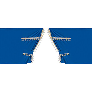 ΚΟΥΡΤΙΝΕΣ ΝΤΑΛΙΚΑΣ LUXURY SMART ΜΠΛΕ/ΧΡΥΣΟ ΣΕΤ LAMPA - 5 ΤΕΜ.