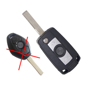 BMW ΣΕΙΡΑ 3 ΑΝΤΑΛΛΑΚΤΙΚΟ ΑΝΑΔΙΠΛΟΥΜΕΝΟ  ΚΛΕΙΔΙ ΜΕ ΚΑΛΥΜΜΑ 3 ΚΟΥΜΠΙΩΝ (ΧΩΡΙΣ ΚΛΕΙΔΙ) DGA - 1 ΤΕΜ.