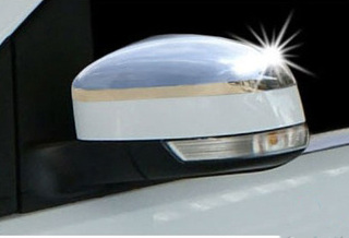 ΚΑΠΑΚΙΑ ΚΑΘΡΕΠΤΩΝ ΓΙΑ FORD FOCUS II 5D/SD/SW 2008-2014/MONDEO ΧΡΩΜΙΟΥ 2 ΤΕΜ. ΜΕΤΑΛΛΙΚΑ