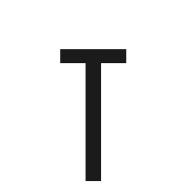 ΑΥΤΟΚΟΛΛΗΤΟ ΓΡΑΜΜΑ ΠΙΝΑΚΙΔΩΝ 60x30mm "T"