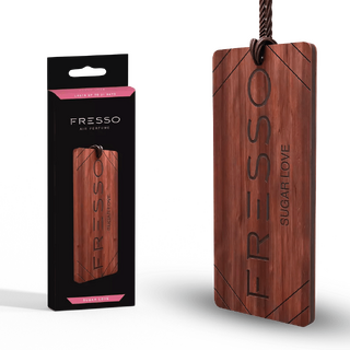 Fresso - Ξύλινο Κρεμαστό Αρωματικό Αυτοκινήτου Sugar Love - 1 τεμ. (159006/FRE)