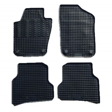 Cik - ΠΑΤΑΚΙΑ ΑΥΤΟΚΙΝΗΤΟΥ ΑΠΟ ΛΑΣΤΙΧΟ ΓΙΑ SEAT IBIZA 2008-2017 / IBIZA FACELIFT 2013-2017 / VW POLO 6R 2009-2017 / SKODA FABIA 2015-2021 ΣΕ ΜΑΥΡΟ ΧΡΩΜΑ ΜΕ ΚΟΥΜΠΩΜΑΤΑ - 4 ΤΕΜ. (RM.SE.0001/CK)