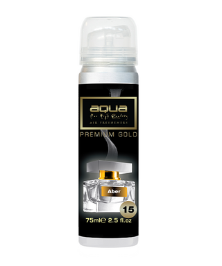 ΑΡΩΜΑΤΙΚΟ ΑΥΤΟΚΙΝΗΤΟΥ ΣΕ ΣΠΡΕΙ (SPRAY)  ΜΕ ΑΡΩΜΑ ABER PREMIUM GOLD SERIES 75ml AQUA - 1 TEM.