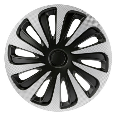 Lampa - Σετ Τάσια Αυτοκινήτου 14’’ Kojin Carbon TECH-ONE από υλικό ABS Ασημί / Μαύρο - 4 TEM (L3147.8)