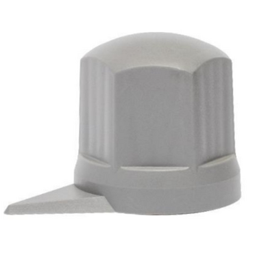 ΚΑΠΑΚΙΑ ΠΑΞΙΜΑΔΙΩΝ / ΜΠΟΥΛΟΝΙΩΝ ΦΟΡΤΗΓΟΥ ΜΑΚΡΥ ΑΣΗΜΙ/ΓΚΡΙ ΜΕ ΔΕΙΚΤΗ 32mm - 10 ΤΕΜ.