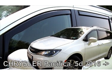 ΑΝΕΜΟΘΡΑΥΣΤΕΣ ΓΙΑ CHRYSLER PACIFICA SW 2016+ ΣΕΤ ΑΥΤΟΚΙΝΗΤΟΥ ΑΠΟ ΕΥΚΑΜΠΤΟ ΦΙΜΕ ΠΛΑΣΤΙΚΟ HEKO - 4 ΤΕΜ.