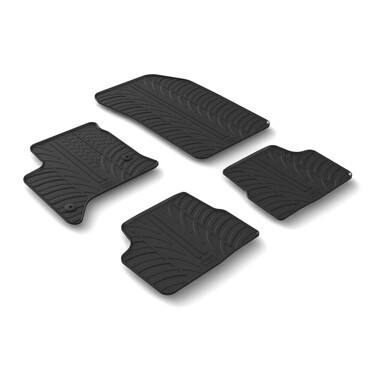 LAMPA - ΠΑΤΑΚΙΑ ΑΥΤΟΚΙΝΗΤΟΥ ΑΠΟ ΛΑΣΤΙΧΟ ΓΙΑ FIAT 600 5D ΑΥΤΟΜΑΤΟ 09/2023+ ΣΕ ΜΑΥΡΟ ΧΡΩΜΑ ME ΚΟΥΜΠΩΜΑΤΑ - 4 ΤΕΜ.