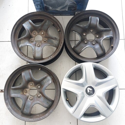 ΜΕΤΑΧΕΙΡΙΣΜΕΝΕΣ ΣΙΔΕΡΕΝΙΕΣ 16'' RENAULT 5X114 ΜΕ ΤΑΣΙΑ ΚΑΙΝΟΥΡΓΙΑ