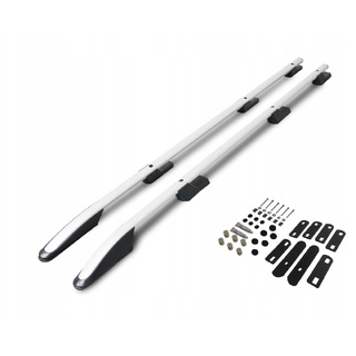 ΠΑΡΑΛΛΗΛΕΣ ΜΠΑΡΕΣ ΟΡΟΦΗΣ ΑΛΟΥΜΙΝΙΟΥ ΣΕ ΑΣΗΜΙ ΧΡΩΜΑ SPORT L2 ΓΙΑ NISSAN PRIMASTAR 2001-2014 ΜΕΓΙΣΤΟ ΒΑΡΟΣ ΦΟΡΤΙΟΥ 75KG OMTEC - 2 TEM.