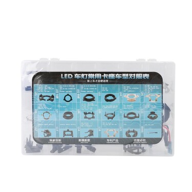 KIT ΜΕ ΑΝΤΑΠΤΟΡΕΣ ΓΙΑ ΛΑΜΠΕΣ LED 36 ΤΕΜΑΧΙΩΝ ΣΕ ΒΑΛΙΤΣΑΚΙ ΠΛΑΣΤΙΚΟ M-TECH 