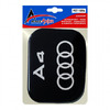 AUDI A4 4/5D 1995-2001  ΑΥΤΟΚΟΛΛΗΤΟ ΤΑΠΑΣ ΡΕΖΕΡΒΟΥΑΡ 18 x 14 cm ΜΑΥΡΟ/ΧΡΩΜΙΟ ΜΕ ΕΠΙΚΑΛΥΨΗ ΕΠΟΞΕΙΔΙΚΗΣ ΡΥΤΙΝΗΣ (ΥΓΡΟ ΓΥΑΛΙ) - 1 ΤΕΜ.