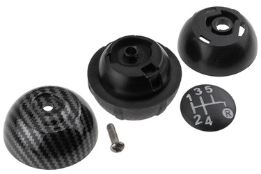 ΠΟΜΟΛΟ ΤΑΧΥΤΗΤΩΝ  ΜΕ ΕΝΔΕΙΞΗ 5 ΤΑΧΥΤΗΤΩΝ CARBON LOOK ΓΙΑ FIAT 500 2007+ NTY - 1 τεμ.